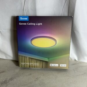 Govee Smart Ceiling Light, RGBIC LED Ceiling Light Fixture, 2400LM Flush Mount L